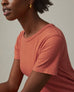 Women's Midi Tee Dress - Deep Apricot